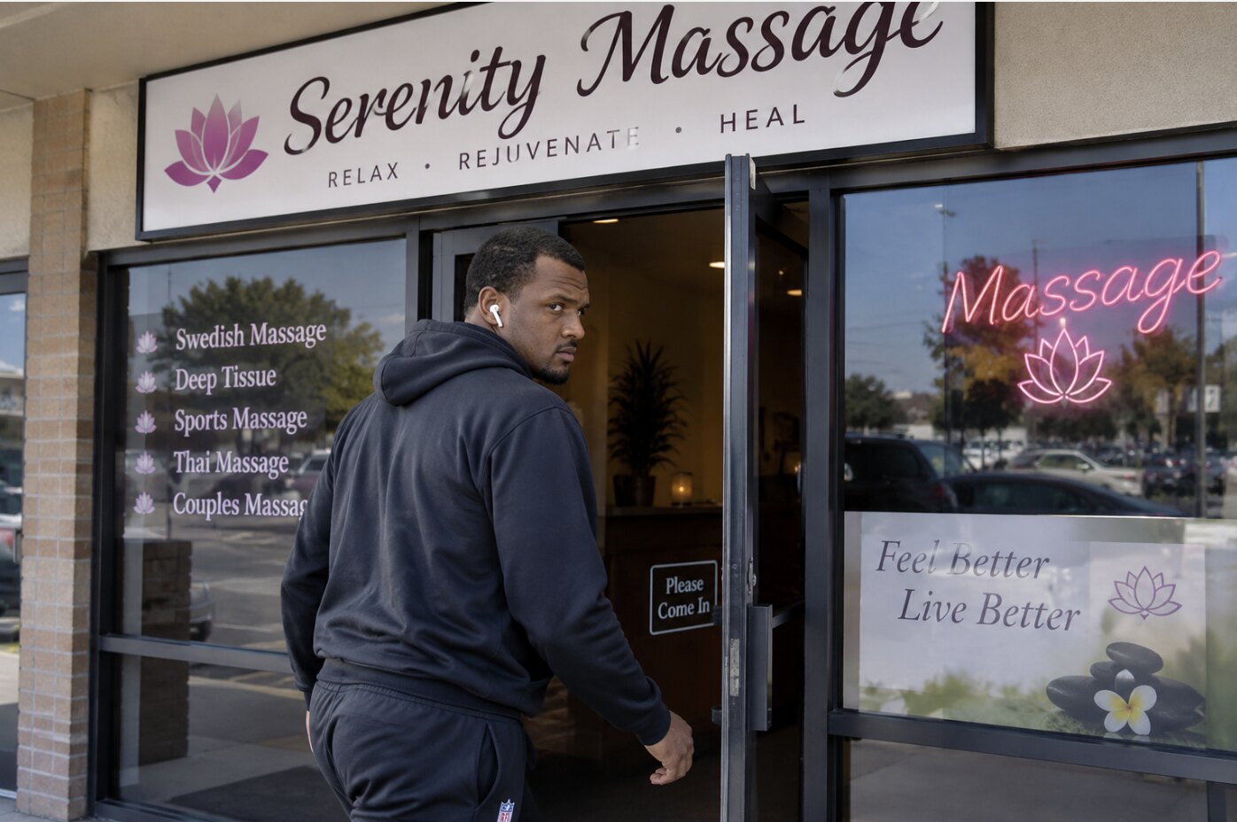 Original generated image for the Deshaun Watson Tampa massage parlor headline